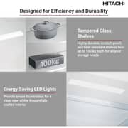 Hitachi Top Mount Refrigerator 275L Elegant Inox - HRTN5230MXAE