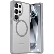 Infinyty Frosted Soft Touch Slim Case Gleam Grey Samsung Galaxy S25 Ultra - GLE004X22