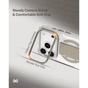 Infinyty Case with Grip & Stand Natural Titanium iPhone 17 Pro Max - GRY004X17