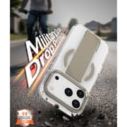 Infinyty Case with Grip & Stand Natural Titanium iPhone 17 Pro Max - GRY004X17