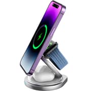 Infinyty 3-in-1 Foldable Wireless Charger Dark Grey - W27