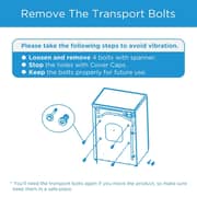 Midea Front Load Washer & Dryer 8 kg / 6 kg - MF200D80WBT-GCC