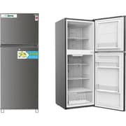 Akai 335 Liters Double Door Refrigerator With Inverter Compressor, Freezer with Multi Air Flow, Glass Shelves, Led Light, Vegetable DrawerTitanium – RFMA-S335WTI