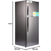 Akai420 Litrers Double Door Refrigerator With Inverter Compressor, Freezer with Multi Air Flow, Glass Shelves, Led Light, Vegetable Drawer Titanium – RFMA-S420WTI
