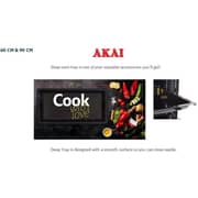 Akai 60X55 Freestanding Gas Cooker with 4 Burners with Full Safety, Made in Turkey - CRMA-66SCN