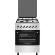 Westpoint 60X60 Freestanding Gas Cooker with 4 Burners, Grill Function,Double Knob,Turnspit - WCER-6640G0I