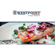 Westpoint 60X60 Freestanding Gas Cooker with 4 Burners, Grill Function,Double Knob,Turnspit - WCER-6640G0I