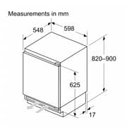 Siemens iQ300 Under Counter Refrigerator 134L White - KU21RVFE0M