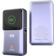 Swiss Military Power Bank 10000mAh Silver - SM-PB-10K-35W-LED-CBL