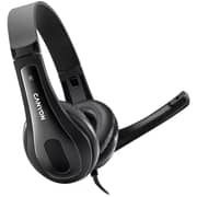Canyon CHSU-1 Wired On Ear Headset Black