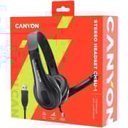 Canyon CHSU-1 Wired On Ear Headset Black