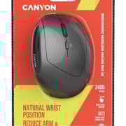 Canyon Ergonomic Vertical Wireless Mouse Black - CNS-CMSW25