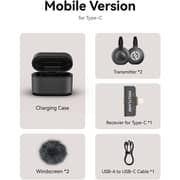 Hollyland 2-Person Wireless Microphone with USB-C Black - LARK M2S DUO