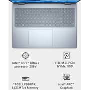 Dell 2-in-1 Convertible (2024) Copilot+ PC - 2nd Series / Intel Core Ultra 7-256V / 16inch FHD / 4TB SSD / 16GB RAM / Shared Intel Arc Graphics / Windows 11 Home / English Keyboard / Ice / International Version - [LDB06250-7144BLU-PUS] Customized