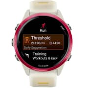Garmin Forerunner 570 Smartwatch Raspberry Aluminum With Translucent Bone/Mango Band