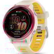 Garmin Forerunner 570 Smartwatch Raspberry Aluminum With Translucent Bone/Mango Band