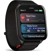 Garmin Venu X1 Smartwatch Black With Slate Titanium Caseback & ComfortFit Nylon Band