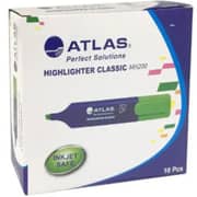 Atlas Highlighter Box 10 Pcs Green - MH200