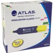 Atlas Highlighter Box 10 Pcs Yellow - MH200