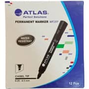 Atlas Chisel Permanent Marker Black - DZ-12EA
