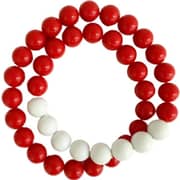 Bahrain Chain Red & White Beads Circle