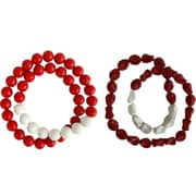 Bahrain Chain Red & White Beads Random