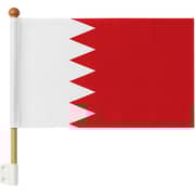 Bahrain Flag with Stick Holder 45X21cm