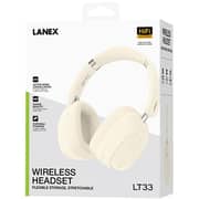 Lanex Bluetooth Wireless On Ear Headphone Cream