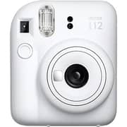 Fujifilm Instax Instant Camera - Mini 12 Clay White + 2 Pack Film
