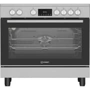 Indesit 5 Burner Vitro Ceramic Cooker 90cm Inox - RIN9-EV820205XME