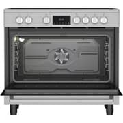Indesit 5 Burner Vitro Ceramic Cooker 90cm Inox - RIN9-EV820205XME