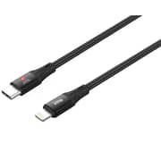 Swiss Military USB C to Lighting Braided Cable 1m Black - CL30W