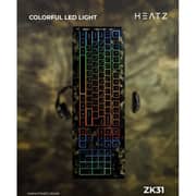 Heatz 4-in-1 Gaming Keyboard/Mouse/Headset & Mouse Pad Combo Camouflage - ZK31