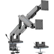 Gamertek Pivot Dual RGB Monitor Arm Black - 72976