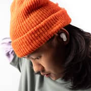 Skullcandy Dime 3 True Wireless Earbuds Bone Orange Glow
