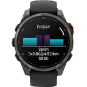 Garmin Fenix 8 Pro Smartwatch Sapphire Titanium With Graphite/Black Silicone Band