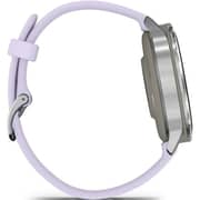 Garmin Venu 4 Smartwatch Silver With Periwinkle Silicone Band