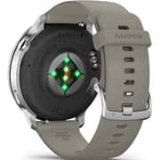 Garmin Venu 4 Smartwatch Silver With Grey Silicone Band