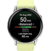 Garmin Venu 4 Smartwatch Silver With Citron Silicone Band
