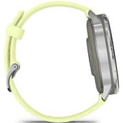 Garmin Venu 4 Smartwatch Silver With Citron Silicone Band