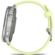 Garmin Venu 4 Smartwatch Silver With Citron Silicone Band