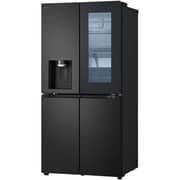 LG ThinQ Side By Side Refrigerator 422L Midnight Black - LFX29FFQYB