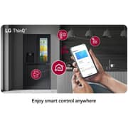 LG ThinQ Side By Side Refrigerator 422L Midnight Black - LFX29FFQYB