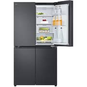 LG ThinQ Side By Side Refrigerator 601L Steel Black - GR-B34FFCDB