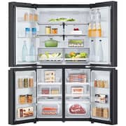 LG ThinQ Side By Side Refrigerator 601L Steel Black - GR-B34FFCDB