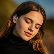 Merlin AI Dynamics Sonic OWS AI Translator Wireless Earbuds Blue