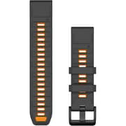 Garmin QuickFit Watch Band 22 mm Graphite/Spark Orange - 010-13392-05