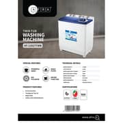Afra Top Load Semi Automatic Washing Machine 12 kg - AF-1202TTWB