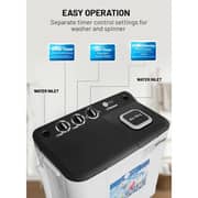 Afra Top Load Semi Automatic Washing Machine 7 kg - AF-0703TTWBK