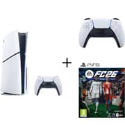Sony PlayStation 5 Slim Disc Console 1TB White International Version + Cntroller + FC 26 EA Sports